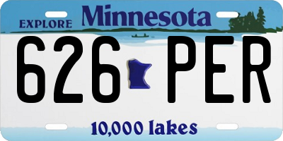 MN license plate 626PER