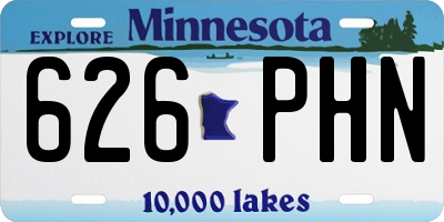 MN license plate 626PHN
