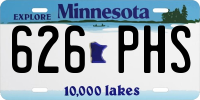 MN license plate 626PHS