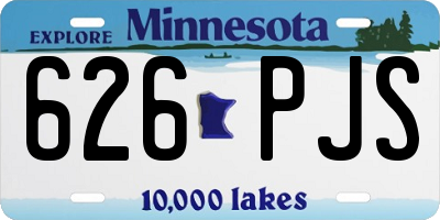 MN license plate 626PJS