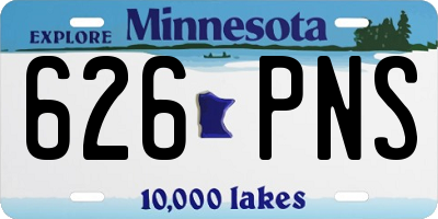 MN license plate 626PNS