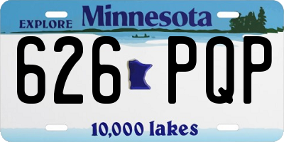 MN license plate 626PQP