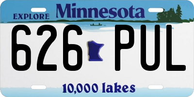 MN license plate 626PUL