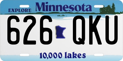 MN license plate 626QKU