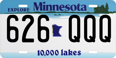 MN license plate 626QQQ