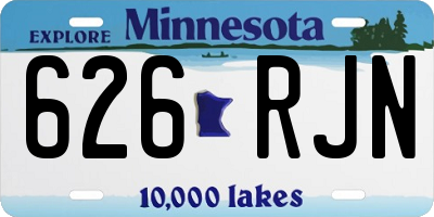 MN license plate 626RJN