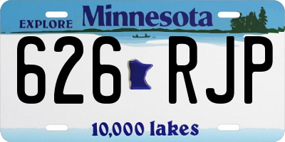 MN license plate 626RJP
