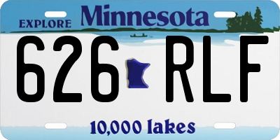 MN license plate 626RLF