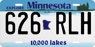 MN license plate 626RLH