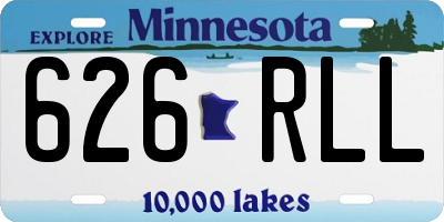 MN license plate 626RLL