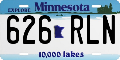 MN license plate 626RLN