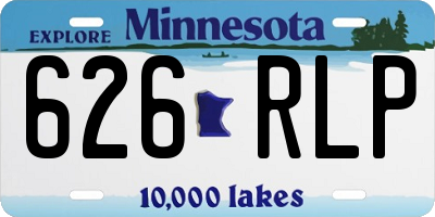 MN license plate 626RLP