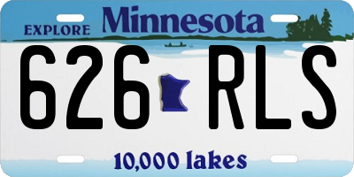 MN license plate 626RLS
