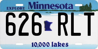 MN license plate 626RLT