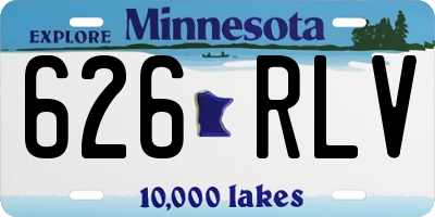 MN license plate 626RLV