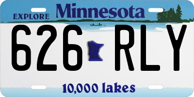MN license plate 626RLY