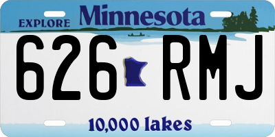 MN license plate 626RMJ