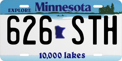 MN license plate 626STH