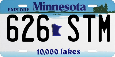 MN license plate 626STM