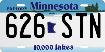 MN license plate 626STN