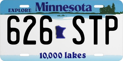 MN license plate 626STP