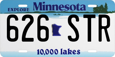 MN license plate 626STR