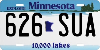 MN license plate 626SUA