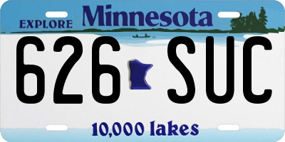 MN license plate 626SUC