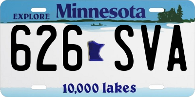 MN license plate 626SVA