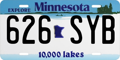 MN license plate 626SYB