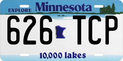 MN license plate 626TCP