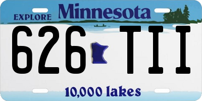 MN license plate 626TII