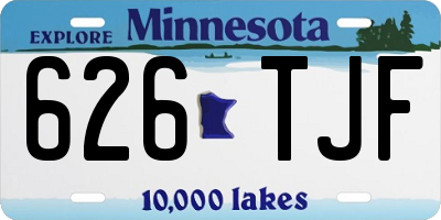 MN license plate 626TJF
