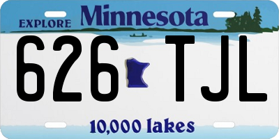 MN license plate 626TJL