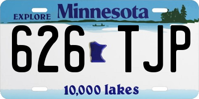 MN license plate 626TJP