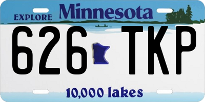 MN license plate 626TKP