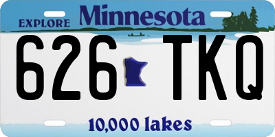 MN license plate 626TKQ