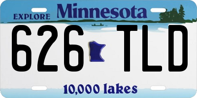 MN license plate 626TLD