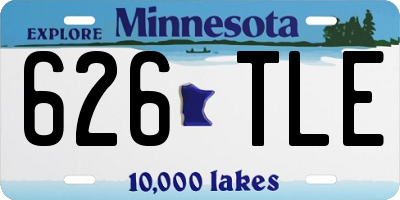 MN license plate 626TLE
