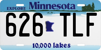 MN license plate 626TLF