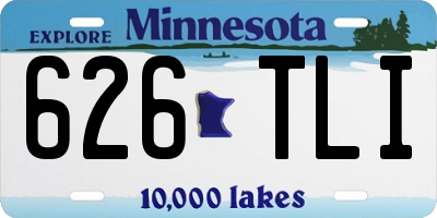 MN license plate 626TLI