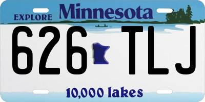 MN license plate 626TLJ