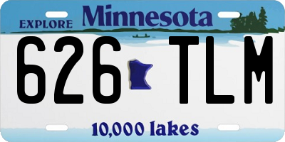 MN license plate 626TLM