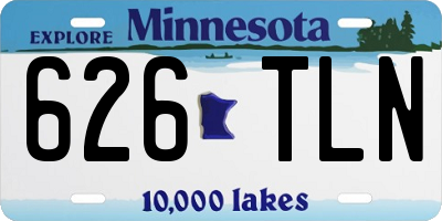 MN license plate 626TLN