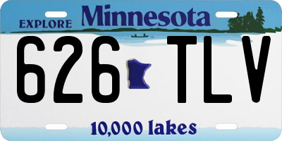 MN license plate 626TLV
