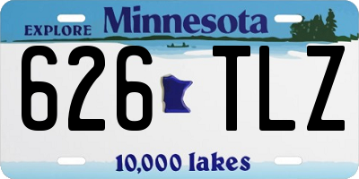 MN license plate 626TLZ