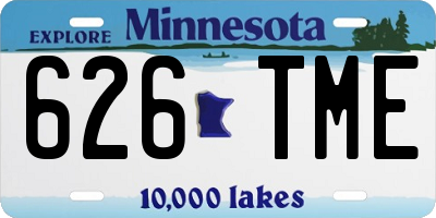 MN license plate 626TME