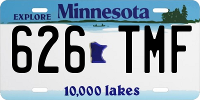 MN license plate 626TMF