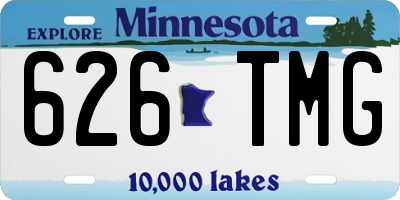 MN license plate 626TMG
