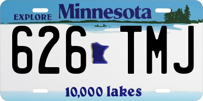 MN license plate 626TMJ